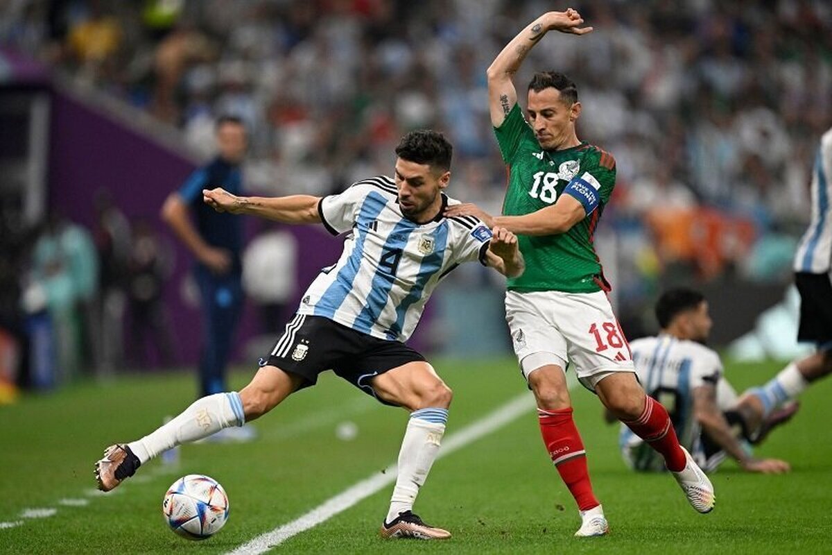 ببینید | درگیری هواداران آرژانتین و مکزیک روی سکو‌های جام جهانی