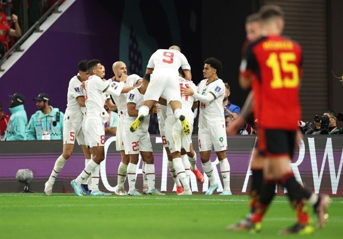 جام جهانی 2022/ بلژیک 0 - 2 مراکش