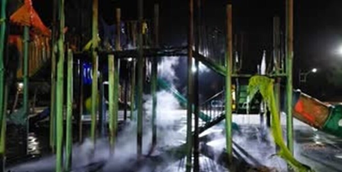 سمنان/ دستگیری عاملان آتش‌سوزی پارک ملت سرخه