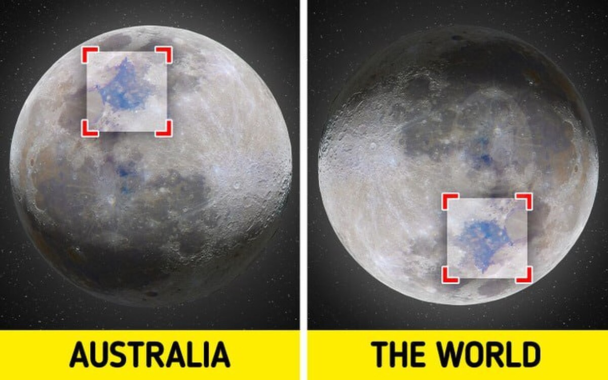 مردم استرالیا ماه را سر و ته می بینند
