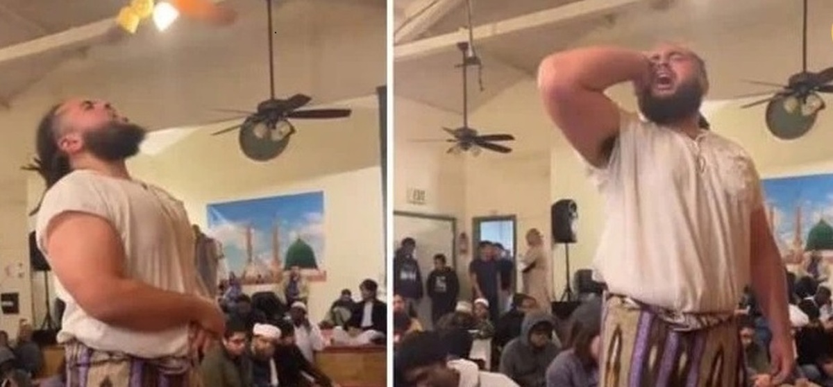 سبک خاص مؤذن لندنی در اذان گفتن (فیلم)