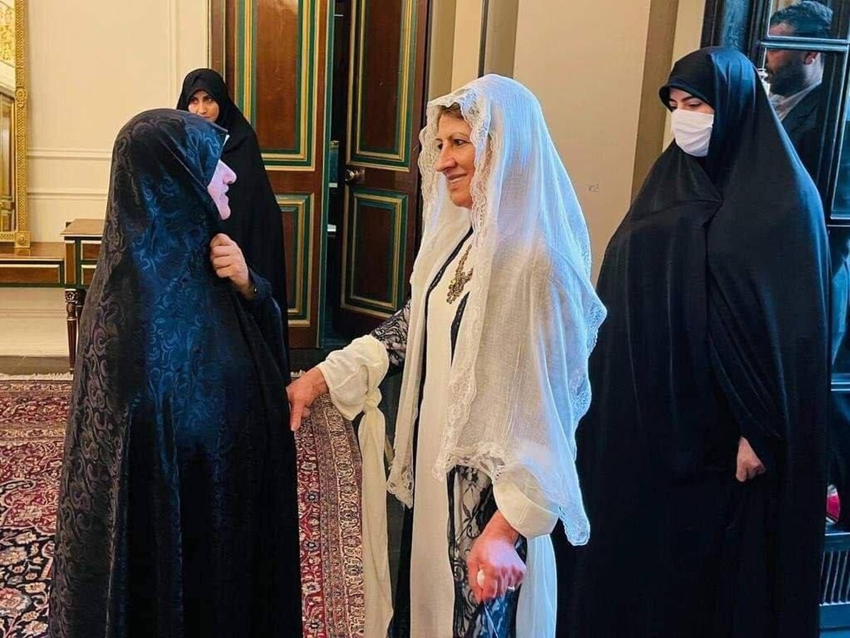 همسر رئیس جمهوری عراق در تهران (عکس)