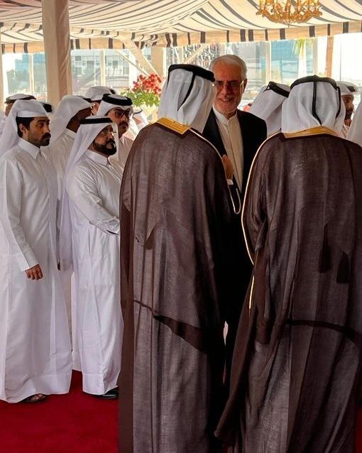 سفیر ایران در عروسی پسر شیخ قطر (+عکس)