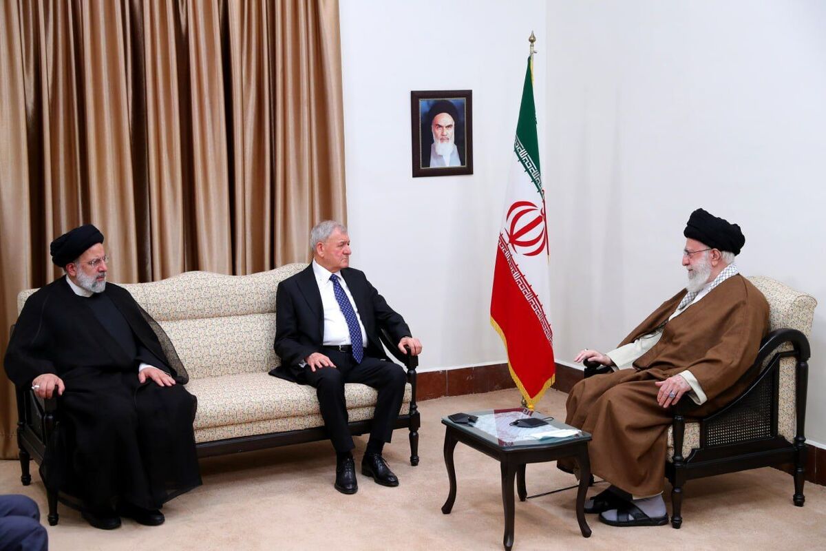 دیدار رئیس‌جمهوری عراق با مقام معظم رهبری (عکس)