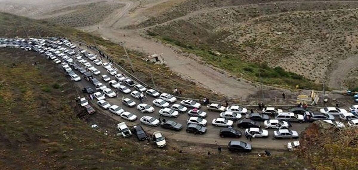 ترافیک فوق سنگین در جاده کرج - چالوس