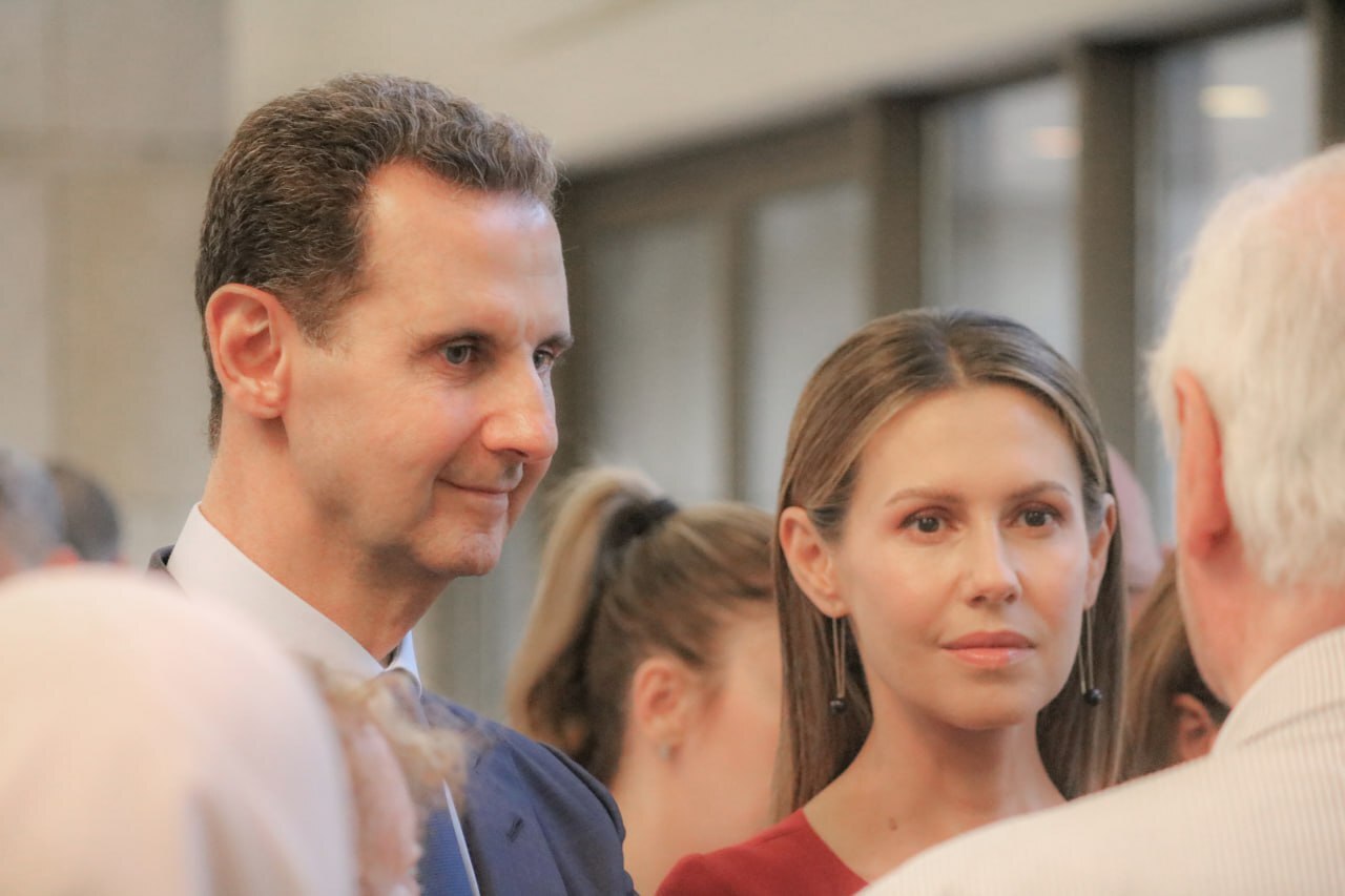 لباس همسر بشار اسد در دیدار رسمی (عکس)