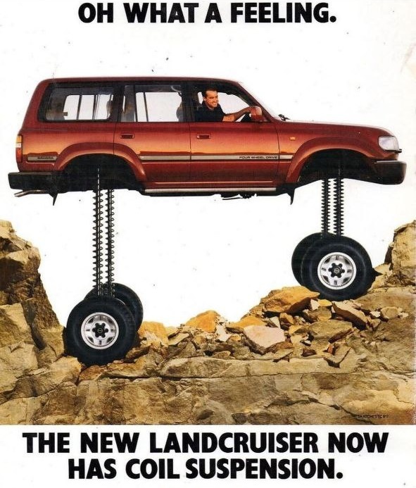 تبلیغ قدیمی لندکروزر و افتخار تویوتا به چیزی که ساخته است! (عکس) تبلیغ قدیمی لندکروزر و افتخار تویوتا به چیزی که ساخته است! (عکس)