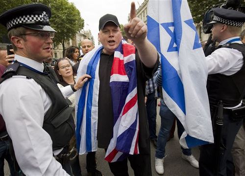 تظاهرات حامیان نتانیاهو در لندن
