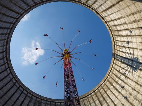 راکتور اتمی در کالکار آلمان که در 30 سال گذشته تبدیل به پارک شده است