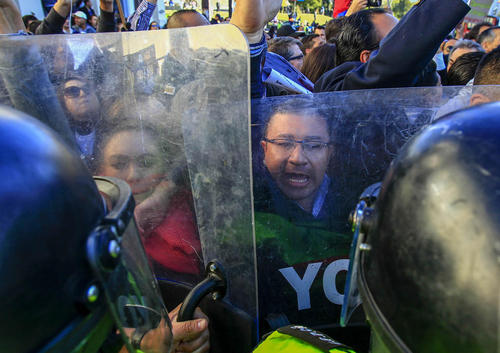 تظاهرات مخالفان حکومت در اکوادور