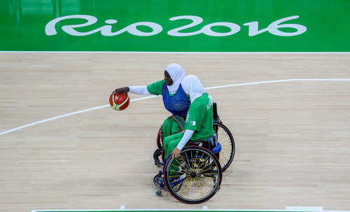تیم بسکتبال زنان الجزایر در مسابقات پارا المپیک ریو 