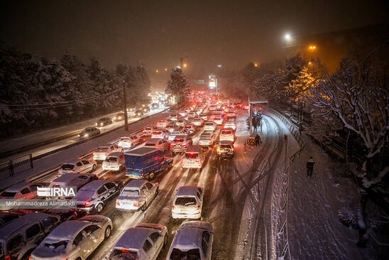 برف دوباره تهرانی‌ها را غافلگیر کرد
