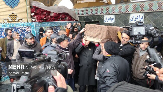 تشییع شهرام عبدلی در حرم رضوی