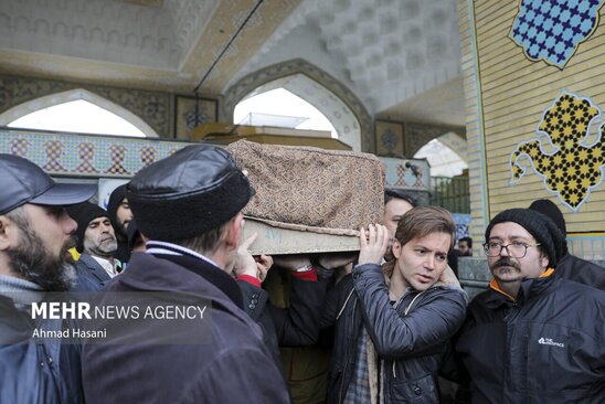 تشییع شهرام عبدلی در حرم رضوی