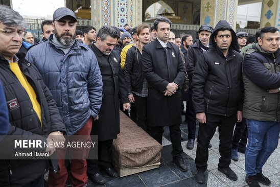 تشییع شهرام عبدلی در حرم رضوی