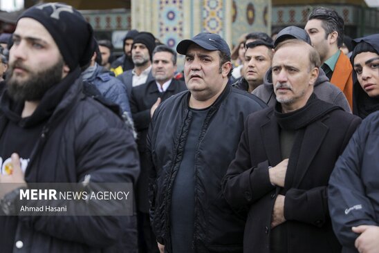 تشییع شهرام عبدلی در حرم رضوی