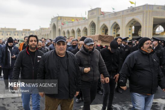 تشییع شهرام عبدلی در حرم رضوی