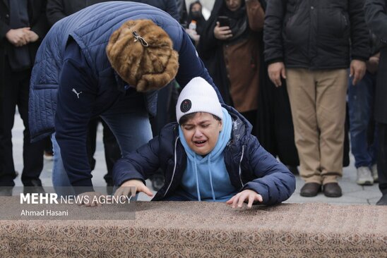 تشییع شهرام عبدلی در حرم رضوی