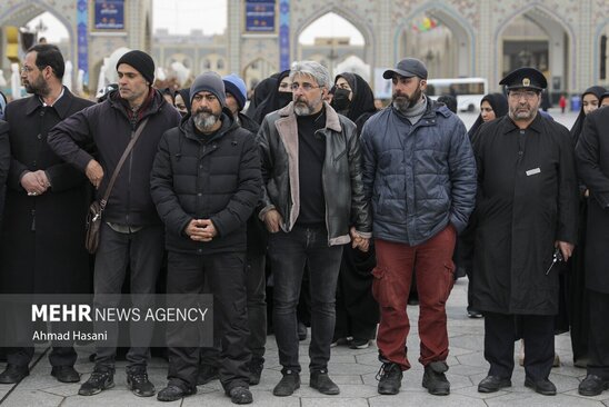 تشییع شهرام عبدلی در حرم رضوی