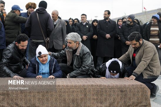 تشییع شهرام عبدلی در حرم رضوی