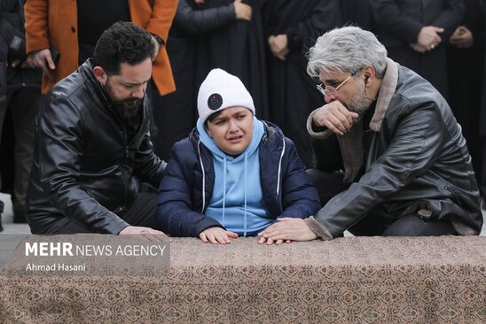 تشییع شهرام عبدلی در حرم رضوی