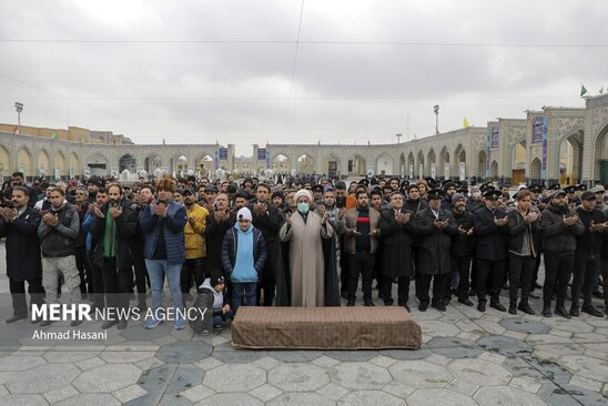 تشییع شهرام عبدلی در حرم رضوی