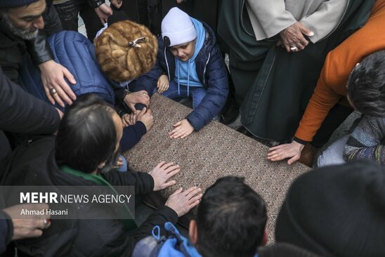 تشییع شهرام عبدلی در حرم رضوی