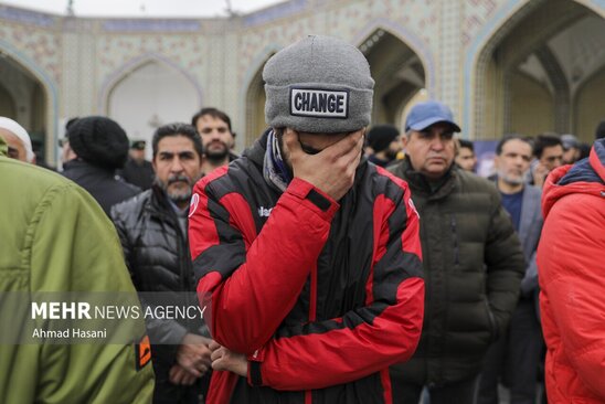 تشییع شهرام عبدلی در حرم رضوی