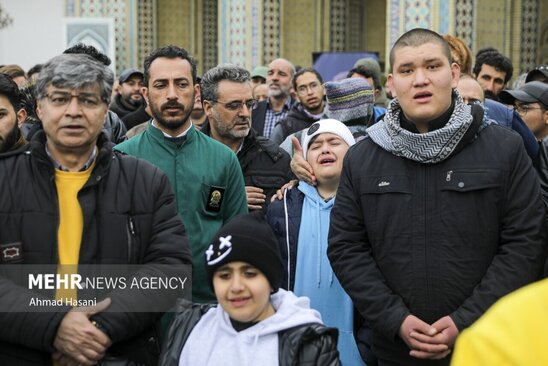 تشییع شهرام عبدلی در حرم رضوی