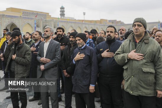 تشییع شهرام عبدلی در حرم رضوی