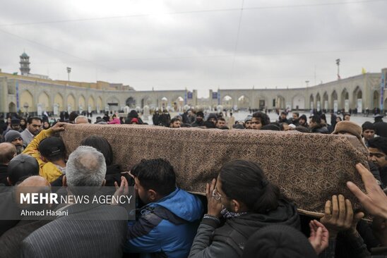 تشییع شهرام عبدلی در حرم رضوی