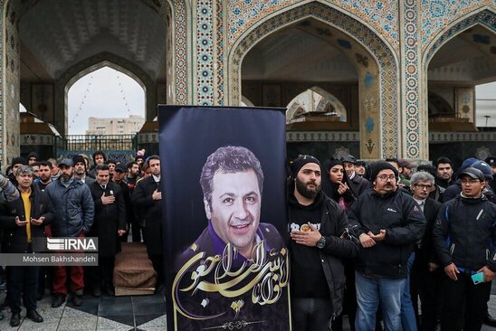 تشییع شهرام عبدلی در حرم رضوی