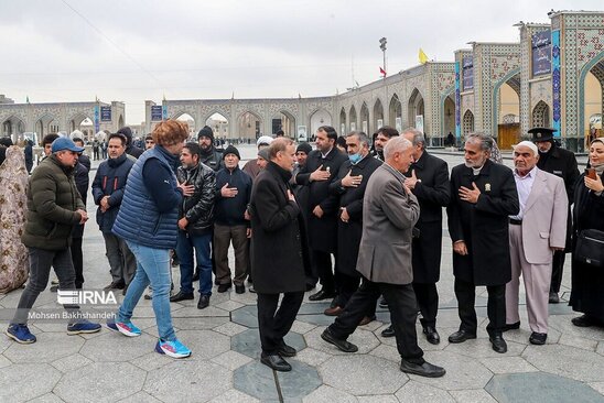 تشییع شهرام عبدلی در حرم رضوی