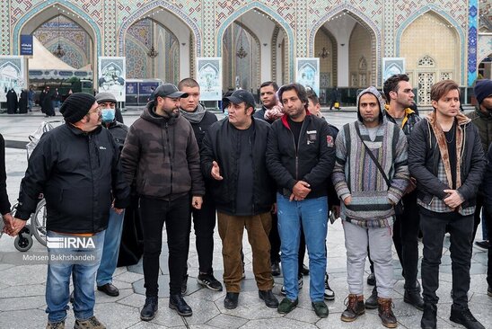 تشییع شهرام عبدلی در حرم رضوی