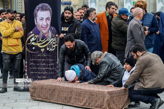 تشییع شهرام عبدلی در حرم رضوی