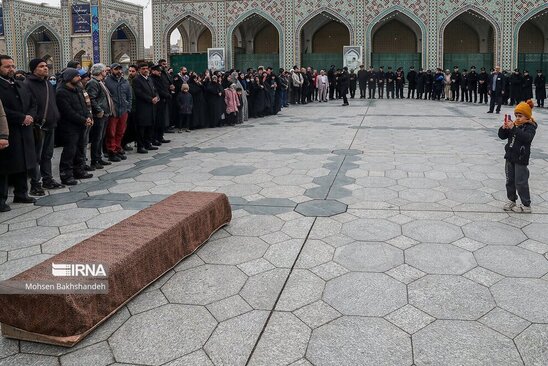 تشییع شهرام عبدلی در حرم رضوی