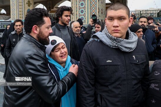 تشییع شهرام عبدلی در حرم رضوی