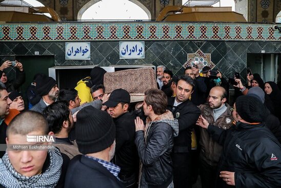 تشییع شهرام عبدلی در حرم رضوی