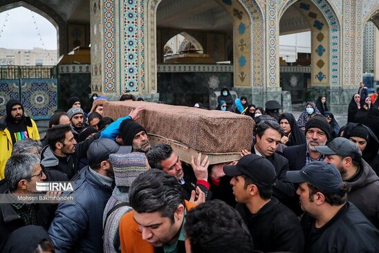 تشییع شهرام عبدلی در حرم رضوی