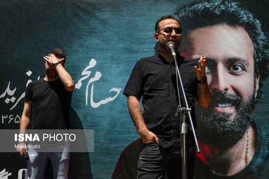 مراسم تشییع پیکر حسام محمودی با حضور هنرمندان (عکس) 9