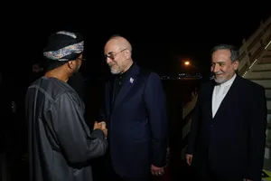 استقبال از قالیباف در فرودگاه مسقط