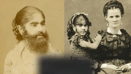 نوزادی که با سبیل به دنیا آمد! داستان عجیب ترین ستاره سیرک های جهان (+عکس)