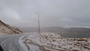 جاده های کوهستانی چهارمحال و بختیاری برفی شد