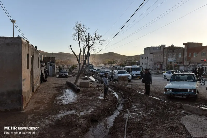 امداد رسانی به سیل زدگان محله سعدی شیراز