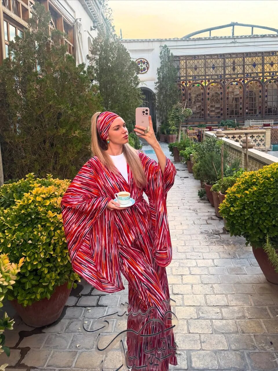 بازیگر و سوپرمدل روسی در اصفهان