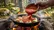 طرز تهیه رول کلم با سس گوجه‌فرنگی در طبیعت