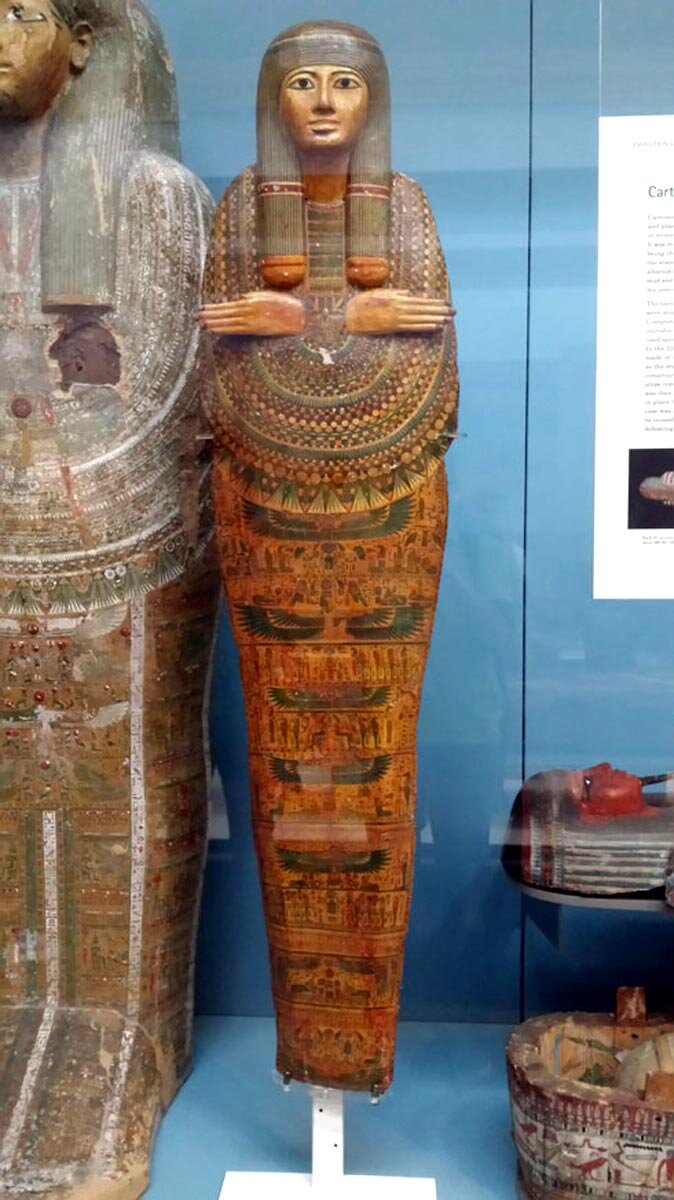 مومیایی بدیمن که در موزه بریتانیا به نمایش گذاشته شده است؛ مومیایی بدیمن که در موزه بریتانیا به نمایش گذاشته شده است؛