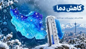 کاهش ۵ درجه‌ای دمای تهران؛ هشدار یخ‌بندان شبانه در ارتفاعات