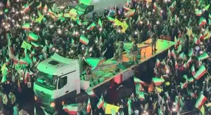 تصاویری از پهپاد‌های انتحاری آرش در تجمع میدان انقلاب تهران