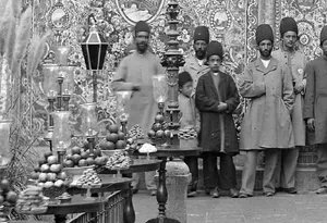 سفرۀ ناهار عروسی در قسمت زنانه در کاخ ناصرالدین شاه (عکس)